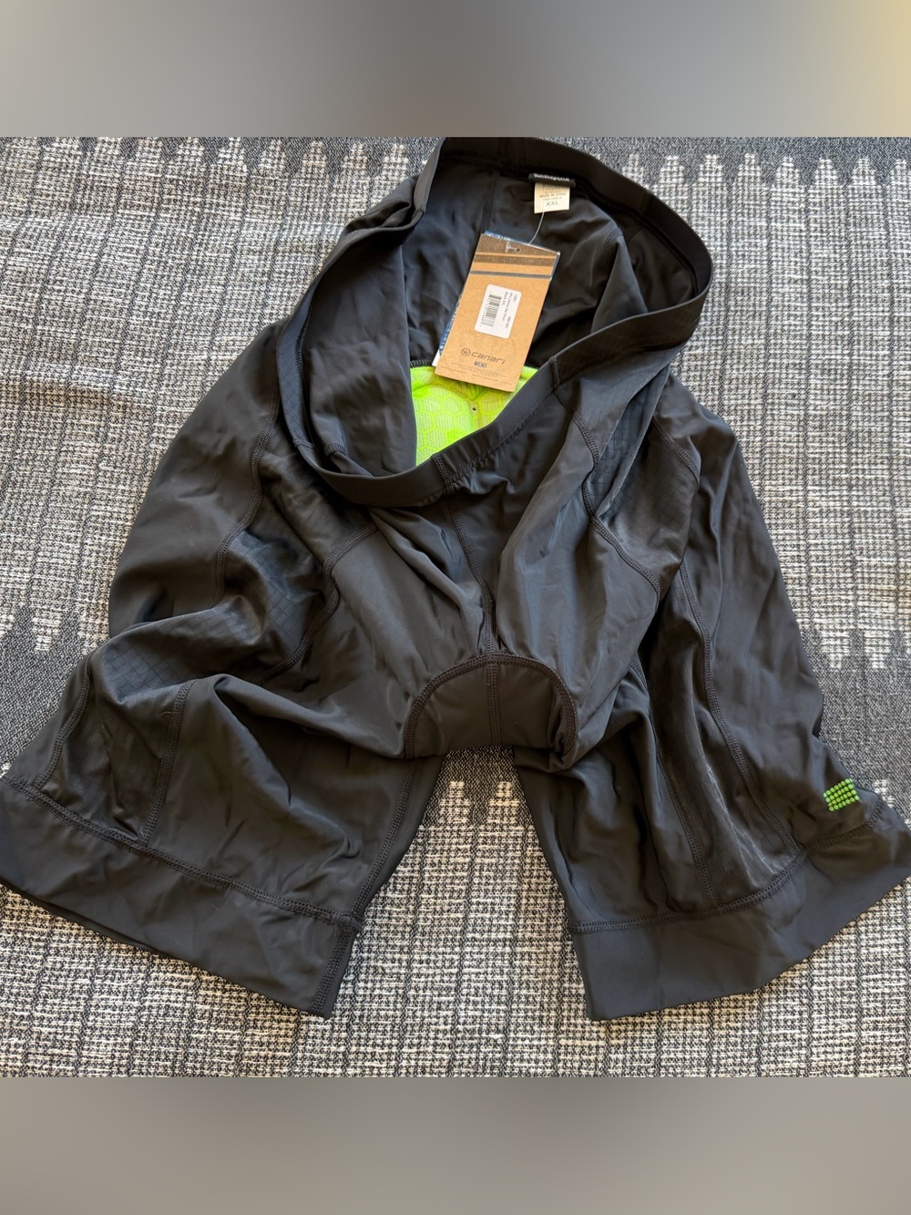 NEW  XXL Canari Cyclewear Men's Ultima Gel Short Plus, Black, 2X